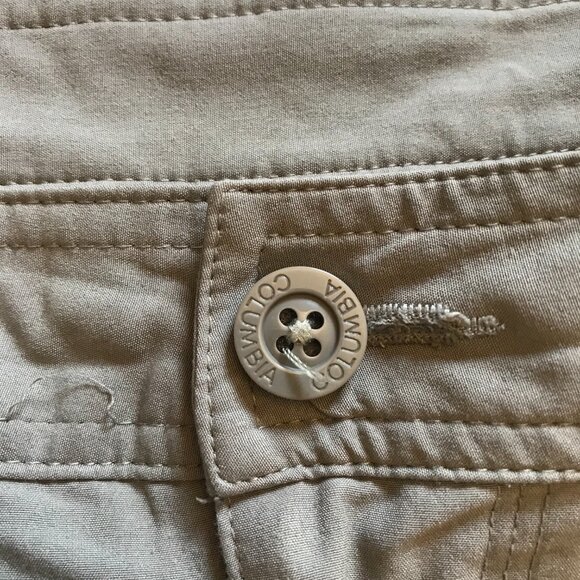 Columbia Regular Fit Flat Front Hybrid Shorts Mens 38 Gray 10" Inseam Polyester - Picture 5 of 11